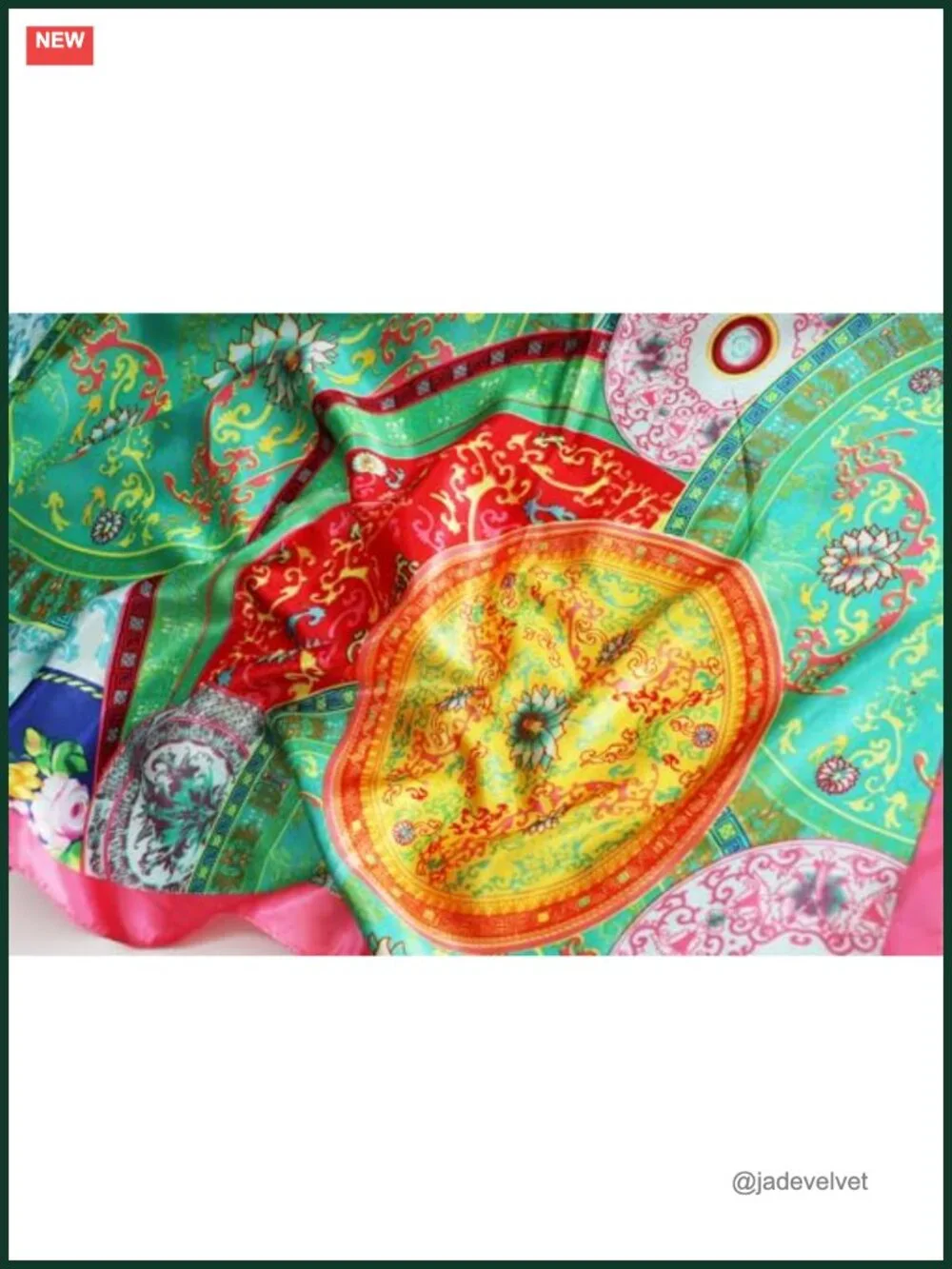 Satin Head Scarf Women Silk Like Hair Wrap Square Bandana 35x35 in